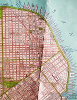 (英）サンフランシスコ市街図（都市計画図）縮尺1：26,600 多色刷り　1927年