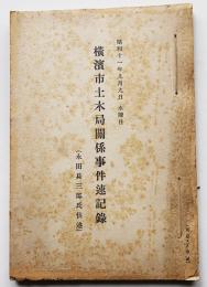 横濱市土木局関係事件速記録（永田兵三郎氏供述）孔版印刷　非売　昭和11年