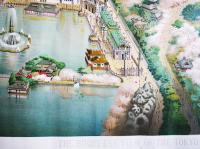 東京大正博覧会鳥瞰図　大判カラー細密印刷　東京大正博覧会協讃会　大正3年