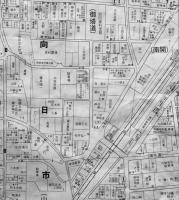 京都府日向市精密住宅地図　個別住居表示/世帯名/町名/地番/商号/職種入　昭和61年　