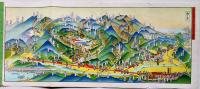 長野電鉄沿線御案内（長野電鉄沿線温泉名所図絵）カラー鳥瞰図　吉田初三郎画　戦前