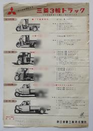 どんなお仕事にも適した車がある-三菱三輪トラック総合カタログチラシ　昭和31年