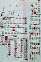 大日本鉄道旅行地図　附・清韓満台湾鉄道地図　堅表紙付　銅版色刷　富田屋　明治42年