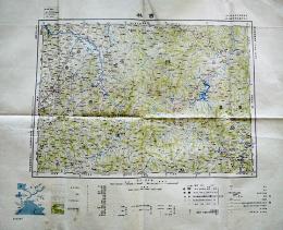 東亜輿地図西第一行北第二段北部「吉林」百万分一図　4色刷　大日本帝国陸地測量部　大正15年