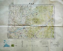 東亜輿地図西第二行北第三段南部「ハルピン哈爾浜」百万分一図　4色刷　大日本帝国陸地測量部　大正15年