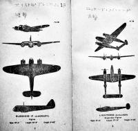 英空軍試作機影絵集（三面図・名称・寸度）朝日新聞社　昭和18年