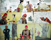 戦時紙芝居「谷千城夫人」西正世志画　全26枚揃い 日本教育画劇(株)　昭和18年
