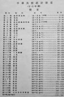 （中文）中華民国統計提要　廿四年号　国民政府主計處統計局編輯　中華民国25年（昭和11年）