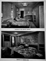 （英文）豪華客船ノルマンディー号(SS Normandie)長尺パンフ+イベントプログラム　1935-1936年