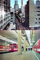伸び行く地下鉄-日比谷線全通記念絵葉書　カラー写真版6枚組袋付美品　昭和39年