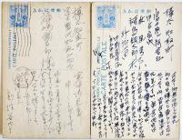 絵葉書　金澤市街大雪/武蔵小金井ノ櫻（小金井橋）2枚一括　戦前
