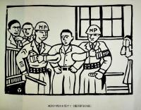 （木版画集）すがも　印刷品　巣鴨プリズン巣鴨運営委員会　昭和33年