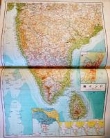 精密世界地図帖南方共栄圏篇　佐々木恭一/山崎富博編著　多色刷全50図入　国際地学協会　昭和19年