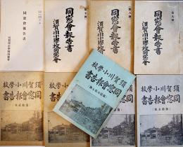 「同窓会報告書」第4号〜17号（合本含む10冊）福島縣岩代國岩瀬郡須川町須賀川小学校同窓会　明治30〜43年