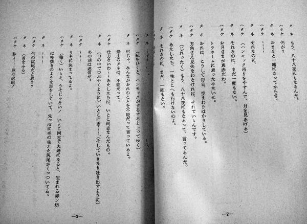 百年の孤独 寺山修司/演劇実験室天井桟敷第29回公演台本 1981年 百年の孤独 寺山修司/演劇実験室天井桟敷第29回公演台本 1981年