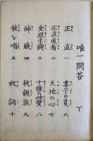 唯一問答書（上下書継3冊揃い）井上正鐵翁著　神道本　官許横尾発版　明治19年