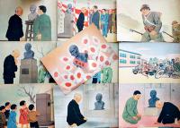 戦時紙芝居「銅像物語」（銅鐵回収）川島順平・作/羽室邦彦・画　全20枚揃い　昭和18年