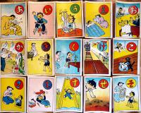 クリちゃんかるた　根本進・絵　絵札1枚欠　箱　童宝社　昭和30年代