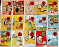 かつおちゃんわかめちゃんかるた　長谷川町子・画　各札44枚揃い　箱　姉妹社　昭和30年代