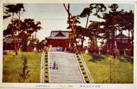 絵葉書　朝鮮釜山公園6枚（内2枚ダブリ）モノクロ＆カラー　戦前