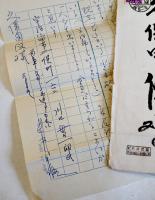 武井武雄自筆書簡　久保田俊宛ペン書便箋2枚封筒付き　昭和27年