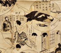 明治立身雙六　幸田露伴考案・富岡永洗画「太陽」附録　博文館　明治31年