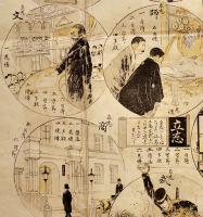 明治立身雙六　幸田露伴考案・富岡永洗画「太陽」附録　博文館　明治31年