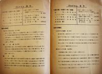 第壹回記念祭/落成祝賀記念祭プログラム（2種）帝国女子薬学専門学校　昭和8年
