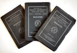 テュアラティン・アカデミー及びパシフィック大学記録（3冊）1907,1914,1915