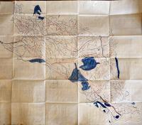 （羽後国）雄勝郡各地肉筆彩色切絵図10舗（現山形県の一部と秋田県の大半）明治28年