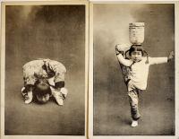 満洲雑技団の少女絵葉書　モノクロ写真版5枚　戦前