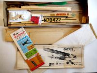 木製模型飛行機キット　パイパーカブJ3　ゴム動力機/Ｕコン機/ラジコン機　昭和47年