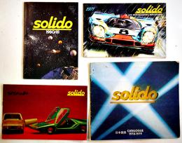 ソリッドモデル（Solidoフランス製）ミニチュアカーカタログ4冊　1971〜1981年