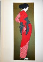 心景美人画-美人画三十態　林静一画　初版箱ビニカバ帯美本　講談社　昭和51年