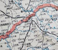 最新満蒙大地図　二百五十万分之一　色刷り　大阪朝日新聞社　昭和6年