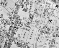 静岡県清水市興津地区住宅明細図　個別住居表示・広告入 昭和4〜50年頃？