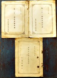 第二十二期/二十三期営業報告書/第五十七回半季報告（3冊一括）東洋拓殖株式会社/株式会社台湾銀行　昭和2,5年