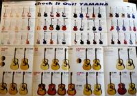 ギター・フォークギター・ベースカタログ（3冊）YAMAHA ヤマハ 山葉　1982,2000年