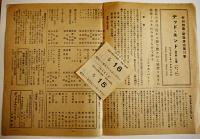 新協劇団プログラム　デッド・エンド　S・キングスレイ　村山知義演出　半券2枚付　A5判2つ折り　築地小劇場　昭和13年