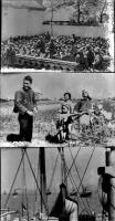 絵葉書　大陸　白黒写真版5枚組袋（手製）付　各ハゲ有り　戦前