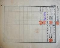 満洲重工業開発株式会社乙種株券拾株五百円（3枚）昭和15年