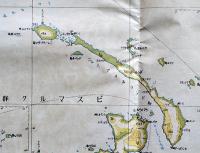 ソロモン諸島/ビスマルク群島　多色刷り　二百万分一太平洋周域（南部）輿地図三号　昭和17年