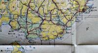 ニュージーランド南部　多色刷り　二百万分一太平洋周域（南部）輿地図二号　昭和17年