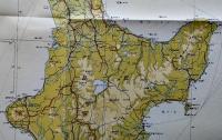 ニュージーランド北部　多色刷り　二百万分一太平洋周域（南部）輿地図一号　昭和17年
