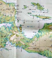 ニューギニア/オーストラリア北端　多色刷り　二百万分一太平洋周域（南部）輿地図六号　昭和17年