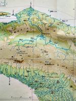 ニューギニア/オーストラリア北端　多色刷り　二百万分一太平洋周域（南部）輿地図六号　昭和17年