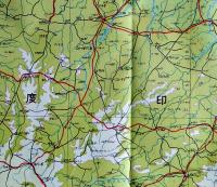 デリー/ボムベイ　多色刷り　二百万分一太平洋周域（南部）輿地図二十号　昭和17年
