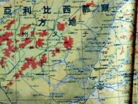 新満洲國全図　二百万分一　再版　多色刷り　小林又七編　日本統制地図株式会社　昭和18年