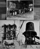 川口製鉄株式会社建設時記念写真35枚　軍需工場/建設工事/キューポラ/ボイラー室/他　戦前