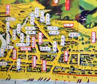 伊東温泉案内（鳥瞰図）画者不詳　蘆田厚編　東京美術製版社　昭和2年